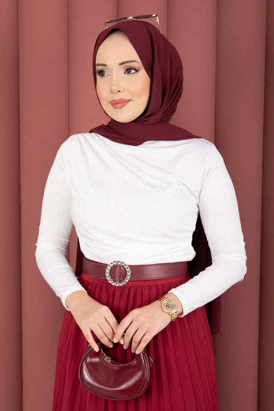 Body sable avec détails en pierre écru