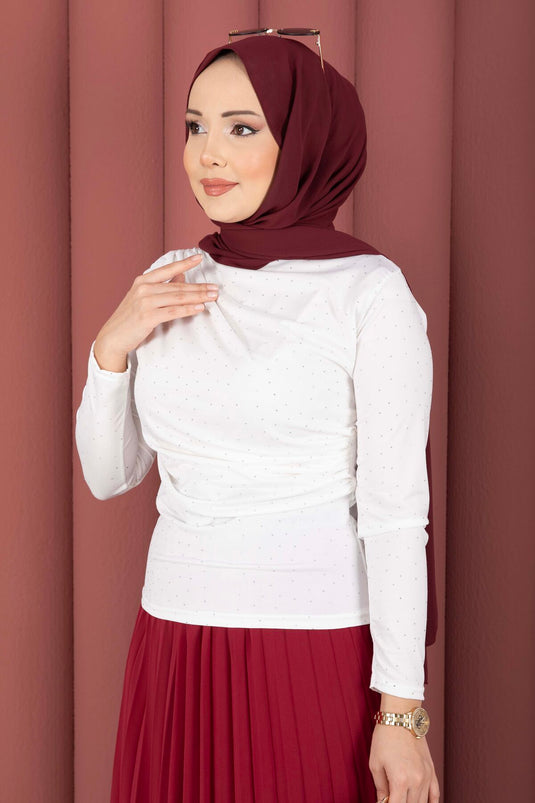 Body sable avec détails en pierre écru