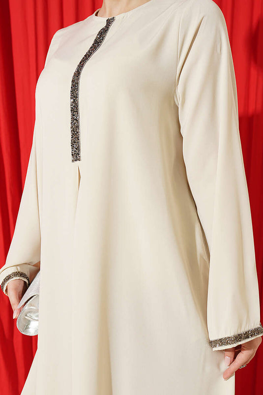 Abendkleid Mit Stein-Details