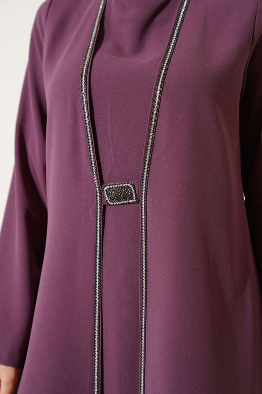 Stone Row Detailed Two Piece Set Dusty Rose