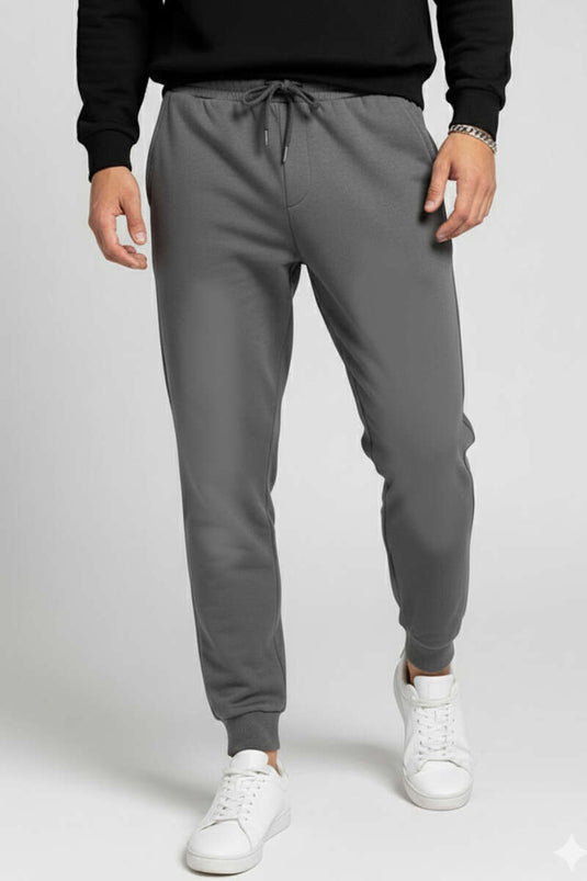 Taşlanmış Jogger Erkek Eşofman Altı Antrasit