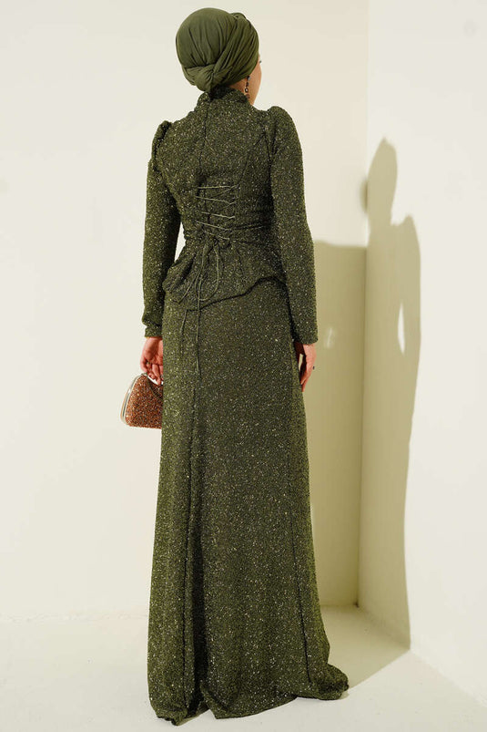 Taşlı Balık Model Abiye İkili Takım Haki