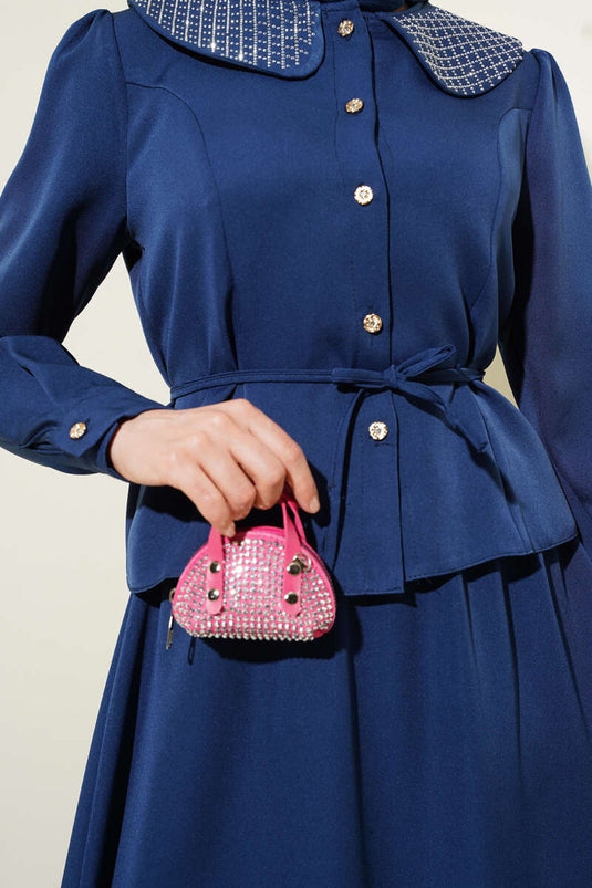 Completo due pezzi Parliament con gonna e colletto Stoned Baby