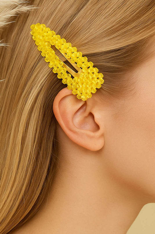 Stone Snap Buckle Yellow