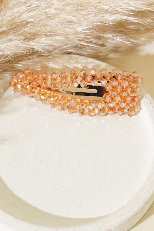 Boucle de fermeture à pression Stone Snap Saumon