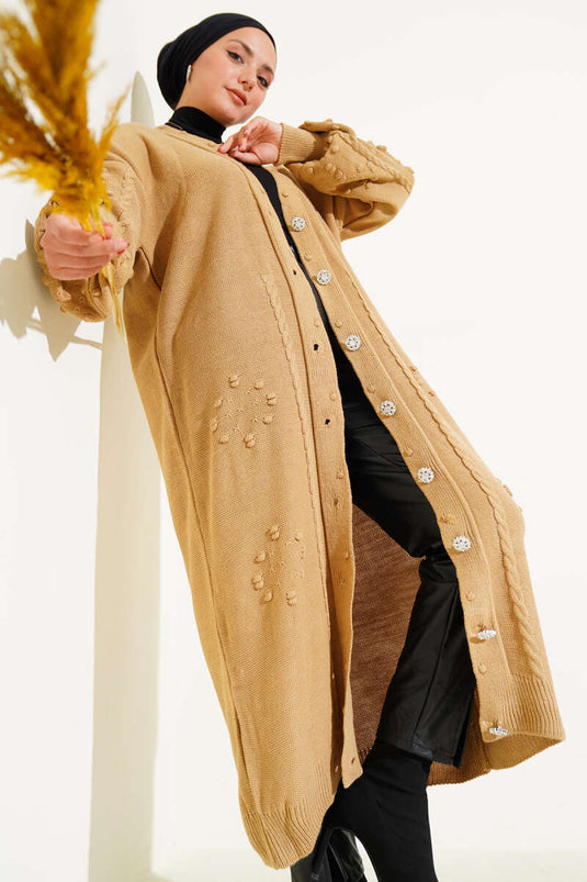 كارديجان لاتيه محبوك بأزرار