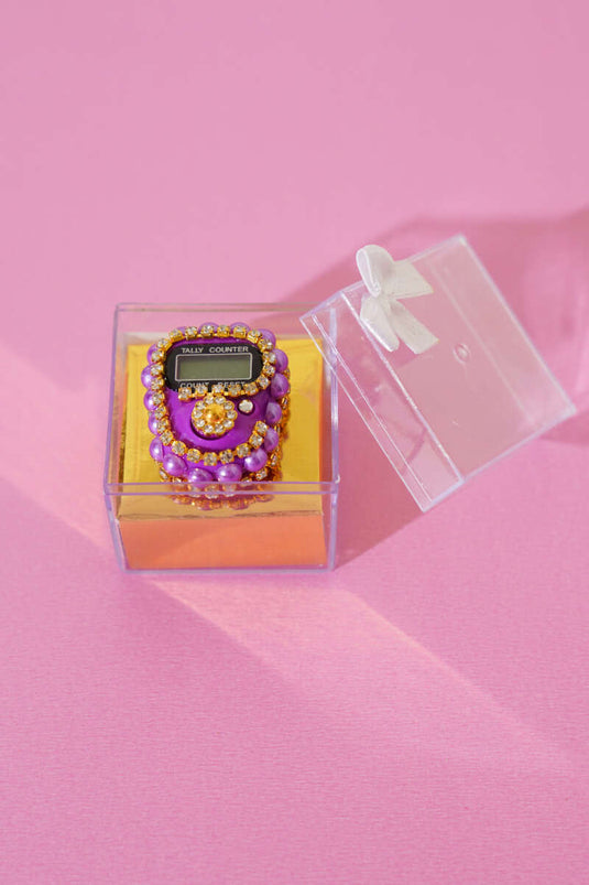 Zikirmatik violet perle de pierre