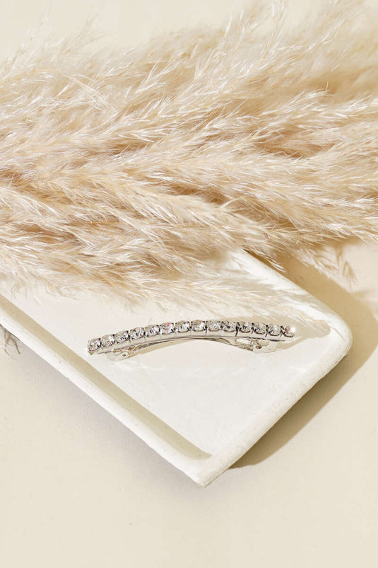 Boucle automatique ornée de pierres en argent