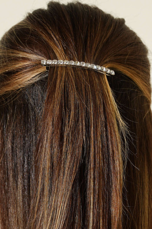 Boucle automatique ornée de pierres en argent