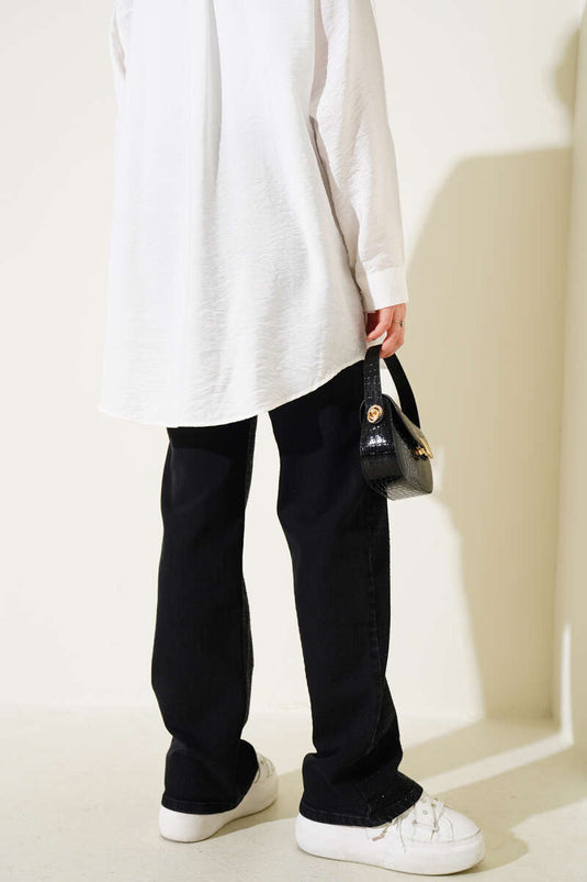 بنطال جينز Palazzo مدخن