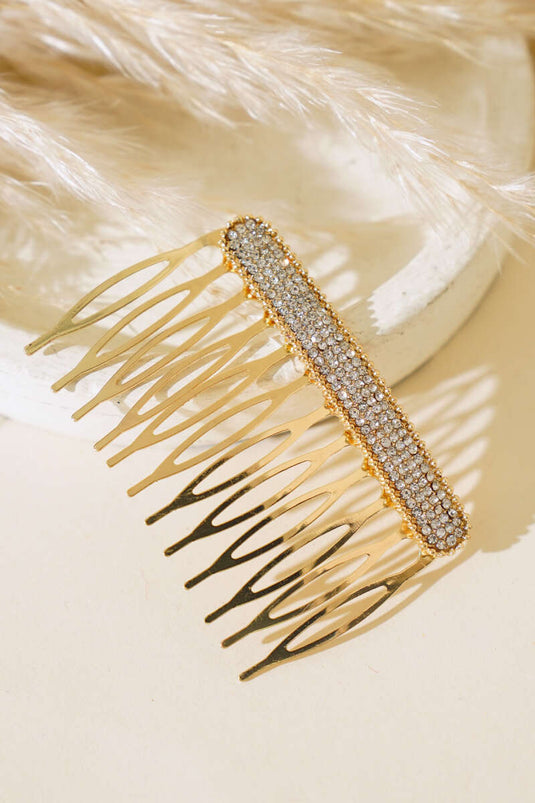 Boucle Peigne Pierre Or