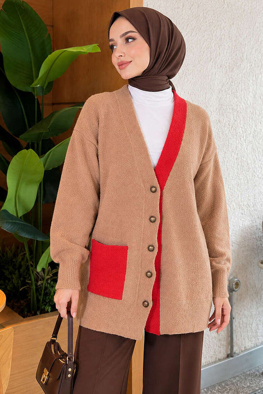 Gilet À Poches Texturé Latte