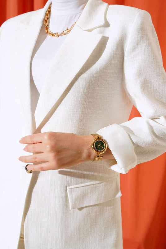 سترة بليزر بزر واحد إكرو