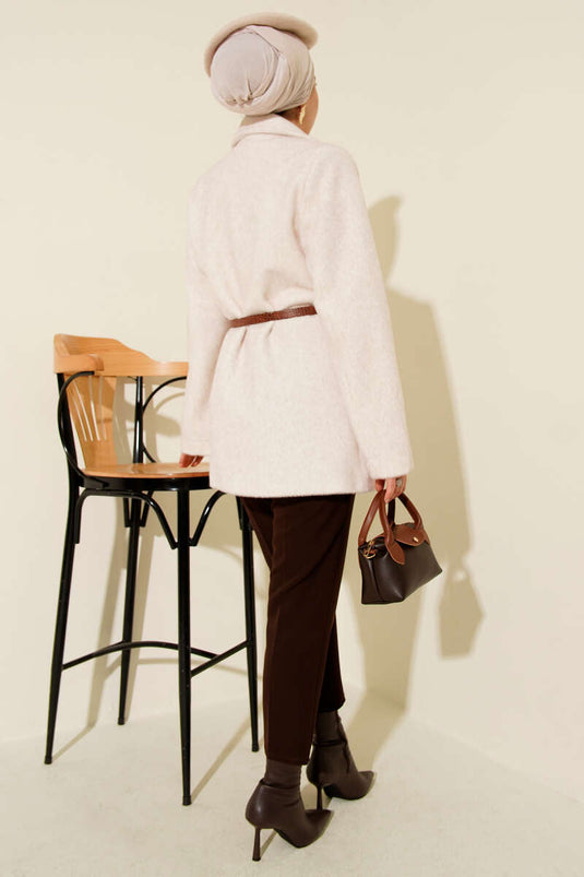 Veste barbu ceinturée à un bouton Pierre