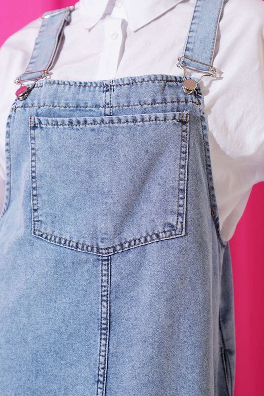 Poche poitrine unique Denim Slopet Denim clair