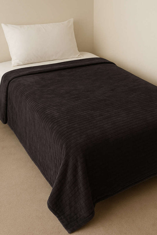 Couverture polaire individuelle, gris fumé