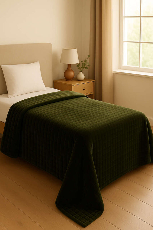 Eenpersoons polar deken, kaki