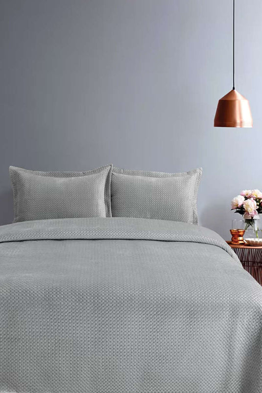 Single Bedspread Gray