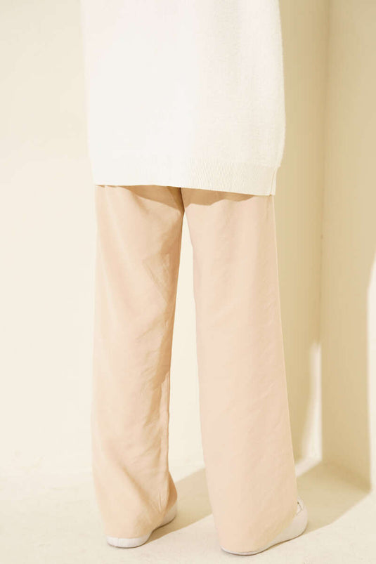 Pantalon Palazzo Tensel Beige