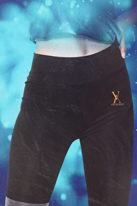 Collants thermiques courts noirs