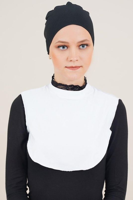 Modest White Neck Scarf