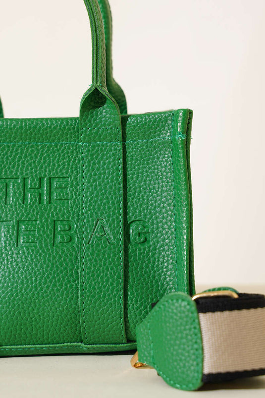 حقيبة حمل حقيبة صغيرة باللون الأخضر