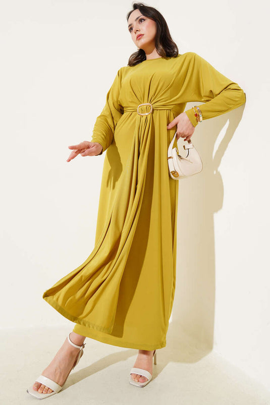 Robe Sandy à double boucle vert huile