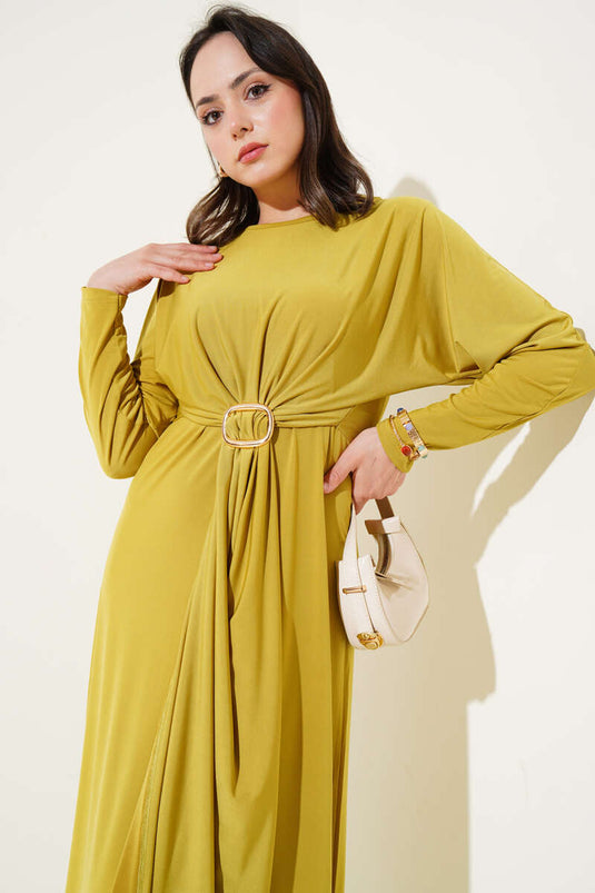 Robe Sandy à double boucle vert huile