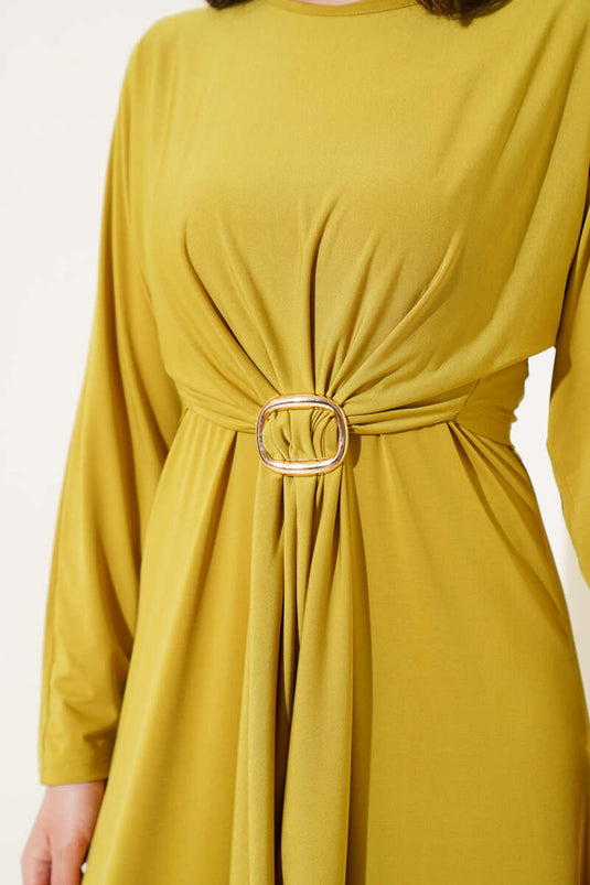 Robe Sandy à double boucle vert huile