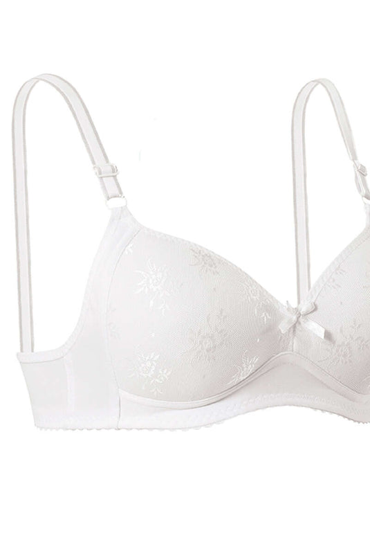 Witte kanten minimaliserende bh