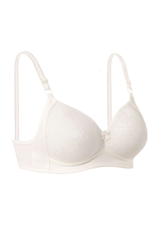 حمالة صدر دانتيل صغيرة الحجم بلون البيج الفاتح