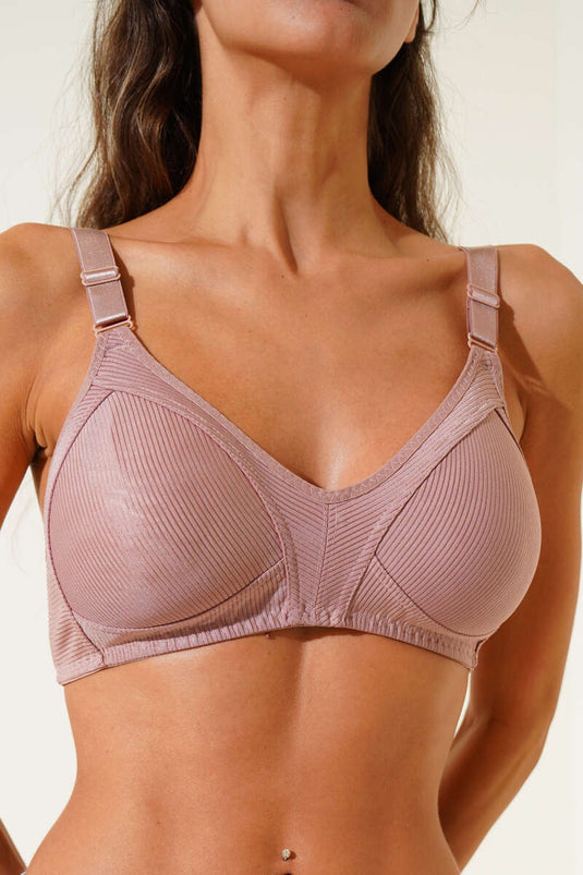 حمالة صدر صغيرة الحجم بنية اللون