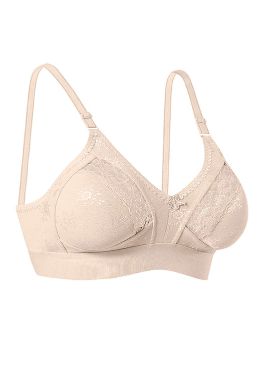 Gathering Wide Straps Lez Ara Lace Bra Ten