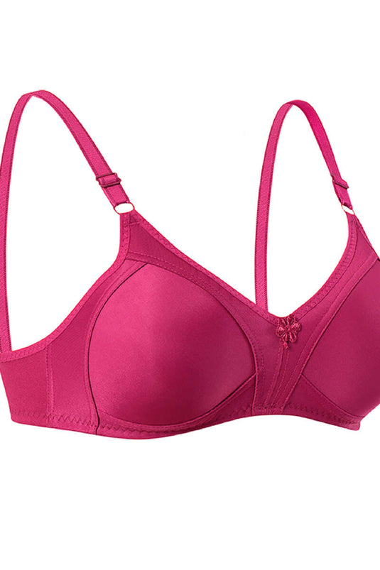 Gathering Raising Bra Burgundy