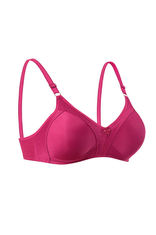 Gathering Raising Bra Burgundy