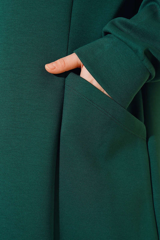 Torba Cepli Kapüşonlu İkili Takım Zümrüt Yeşili