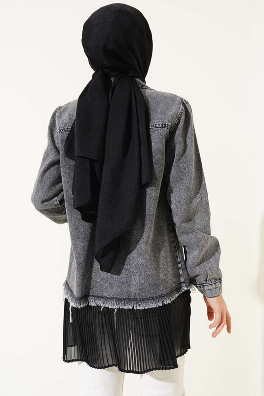 Sous-vêtements plissés en tulle noir