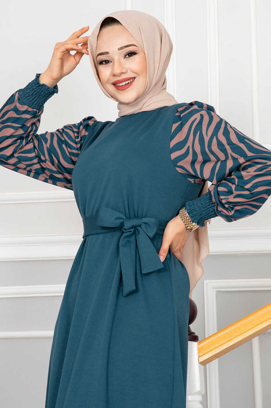 Robe Hijab Tulipa Pétrole