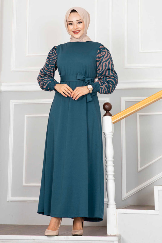 Robe Hijab Tulipa Pétrole