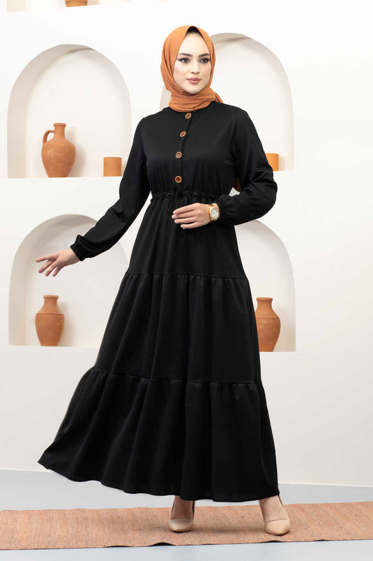 Robe hijab tunnel arche noire