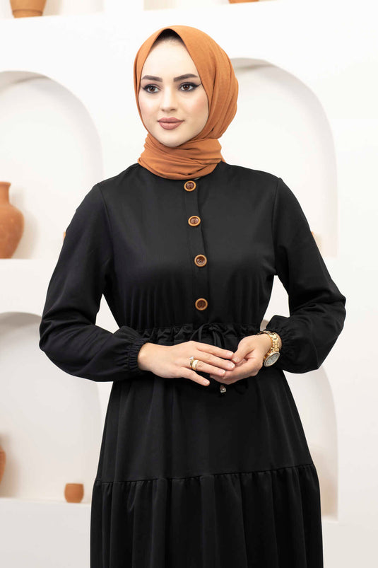 Robe hijab tunnel arche noire
