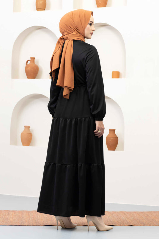 Robe hijab tunnel arche noire