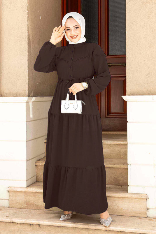 Tunnel Belted Dress Bitter Brown