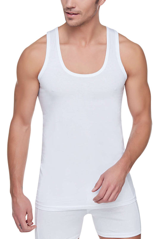 Passion 6-Pack Men's Combed Cotton Undershirt White