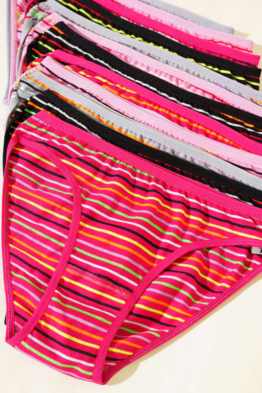 Tutku Women's 12-Piece Striped Bikini Combination