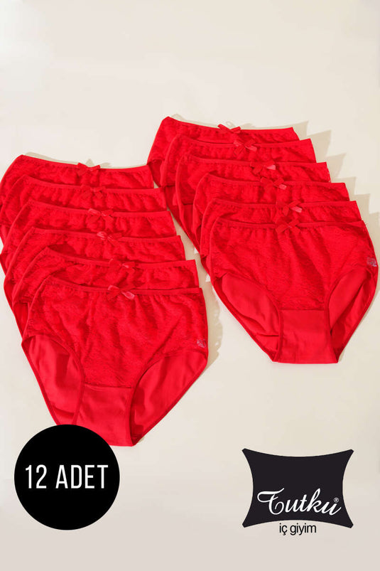 Tutku Dames 12-pack Elastaan Tule Bato Rood