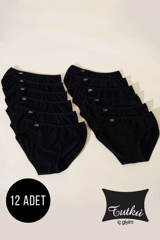 Tutku Dames 12-Pack Lycra Bato Zwart