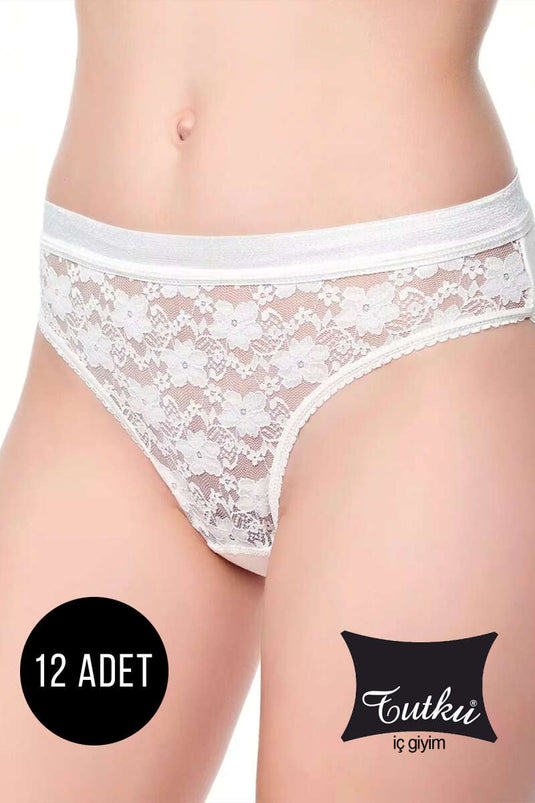 Bikini saphir blanc 12 pièces Passion pour femme