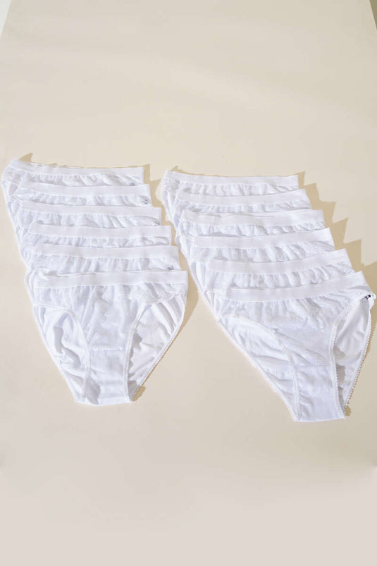 Bikini saphir blanc 12 pièces Passion pour femme