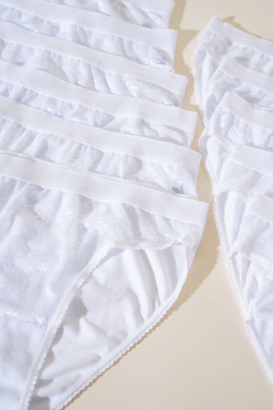 Bikini saphir blanc 12 pièces Passion pour femme